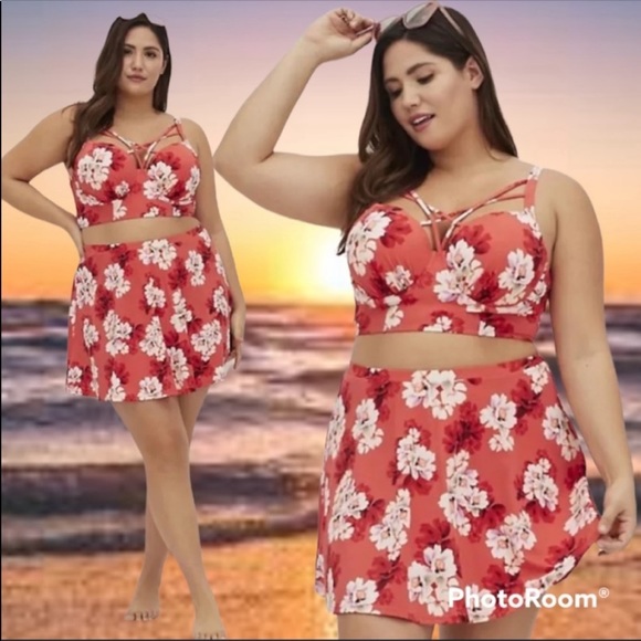 torrid Other - NWT TORRID strappy coral bikini swimsuit 3F